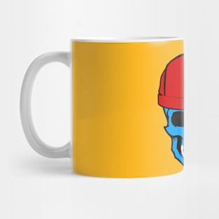 skull blue Mug